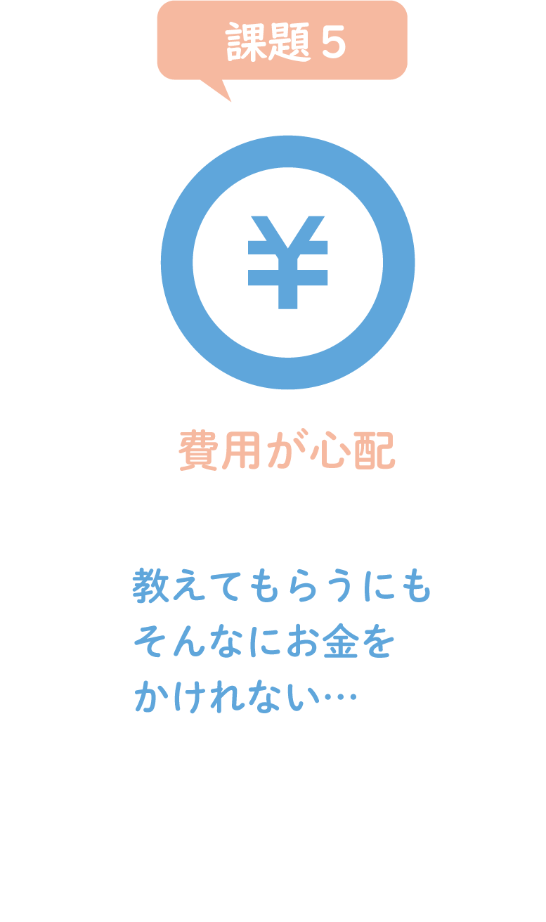 そんなにお金をかけれない